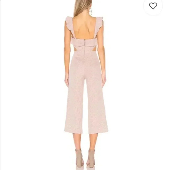 Ale by Alessandra Gingham Ruffle Wide Leg Jumpsuit - Picture 8 of 8